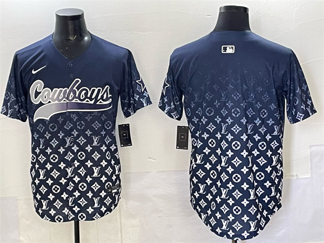 Dallas Cowboys Blank Navy Limited Stitched Jersey - Zenithce