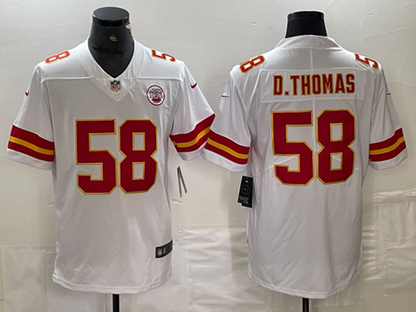 Kansas City Chiefs #58 Derrick Thomas White Vapor Untouchable Limited Stitched Jersey - Zenithce
