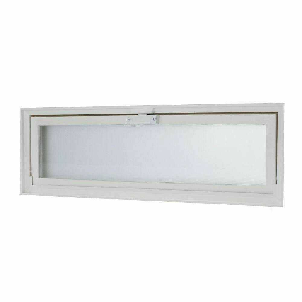 dopadeals 15.75 in. x 15.75 in. Hopper Vent with Screen for Glass Block Windows - Zenithce