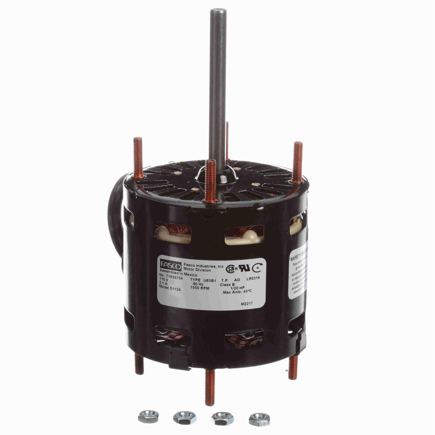 Fasco D1101 Motor 1/20 HP - Zenithce