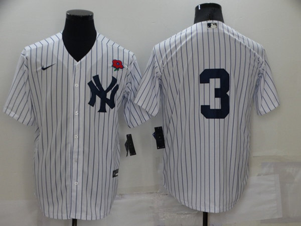 New York Yankees #3 Babe Ruth White Cool Base Stitched Baseball Jersey - Zenithce