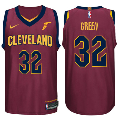 Cleveland Cavaliers #32 Jeff Green Jersey 2017-18 New Season Wine Red Jersey - Zenithce