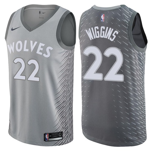 Minnesota Timberwolves #22 Andrew Wiggins Gray Swingman City Edition Jersey - Zenithce