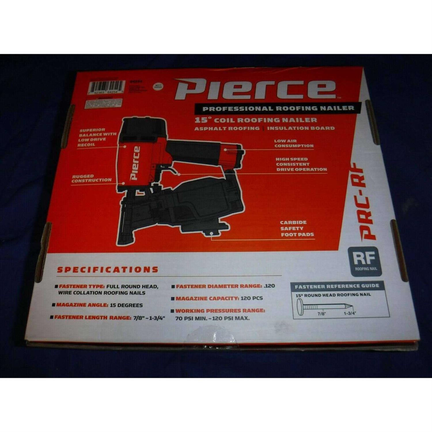 Pierce 15 Professional Coil Siding Nailer Prc-15 - Zenithce