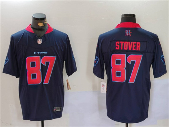 Houston Texans #87 Cade Stover Navy 2nd Alternate F.U.S.E. Vapor Limited Football Stitched Jersey - Zenithce