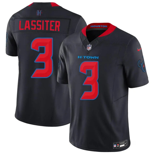 Houston Texans #3 Kamari Lassiter Navy 2nd Alternate 2026 F.U.S.E. Vapor Limited Stitched Jersey - Zenithce