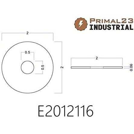 Primal23 Industrial Neoprene Rubber Washers OD x ID x 1/16 Thickness - Zenithce