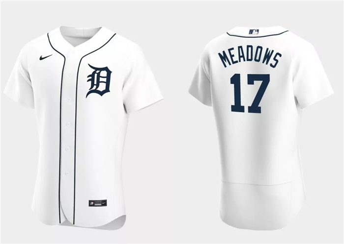 Detroit Tigers #17 Austin Meadows White Flex Base Stitched Jersey - Zenithce