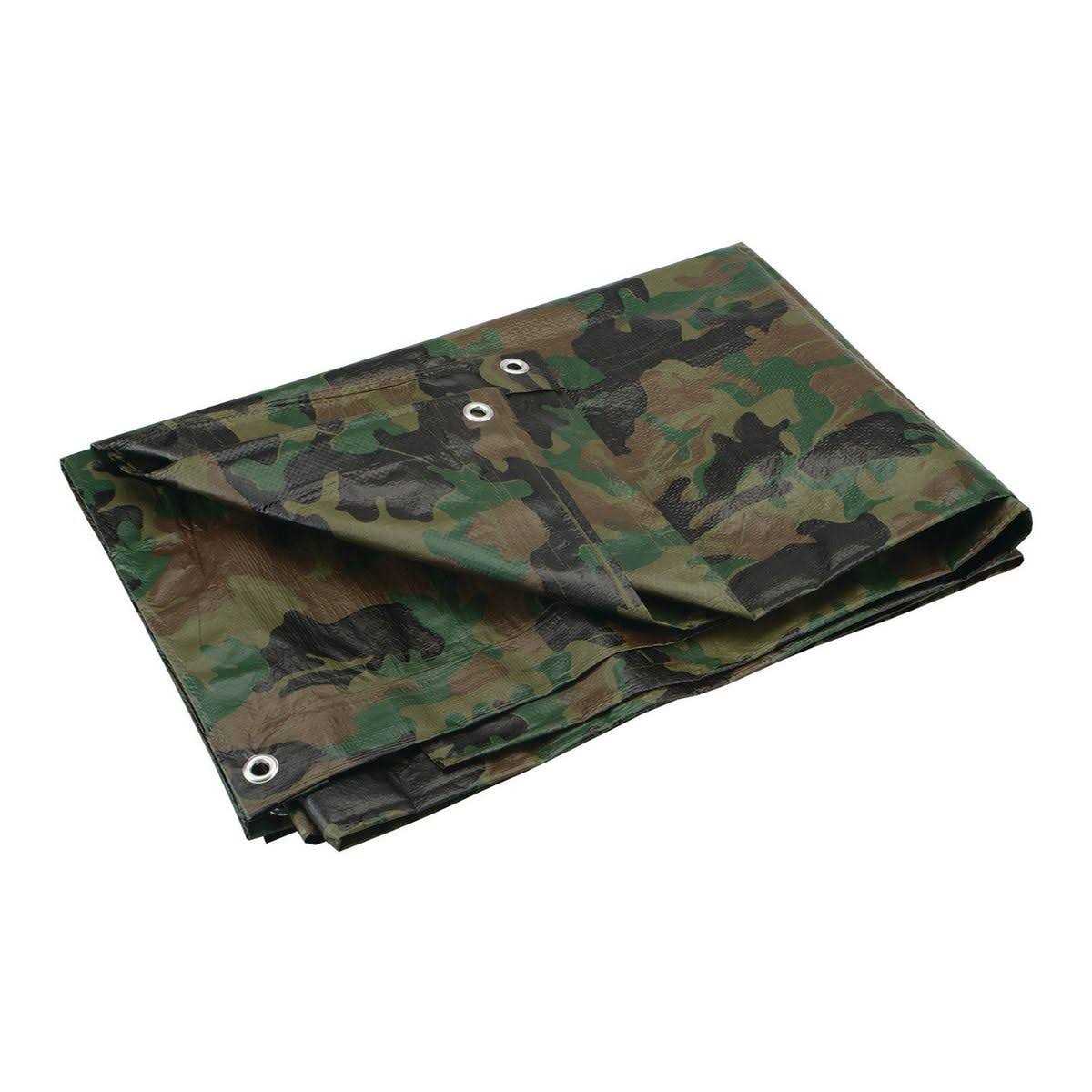 Hft Weather Resistant Tarp 4 in. x 9 ft. 6 in. Camouflage All Purpose - Zenithce