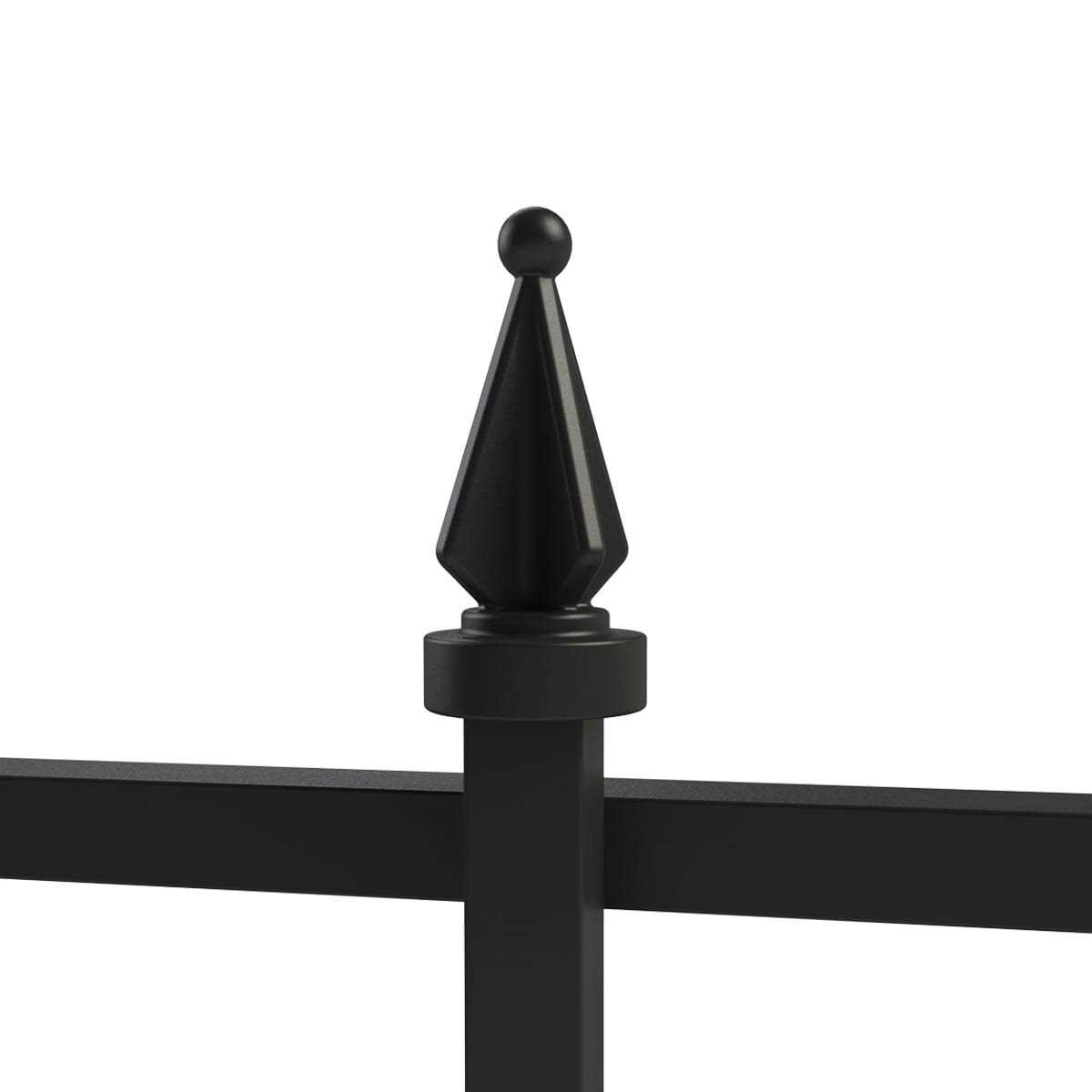 Yardlink Black Steel Multi-Style Fence Post and Stake - Zenithce