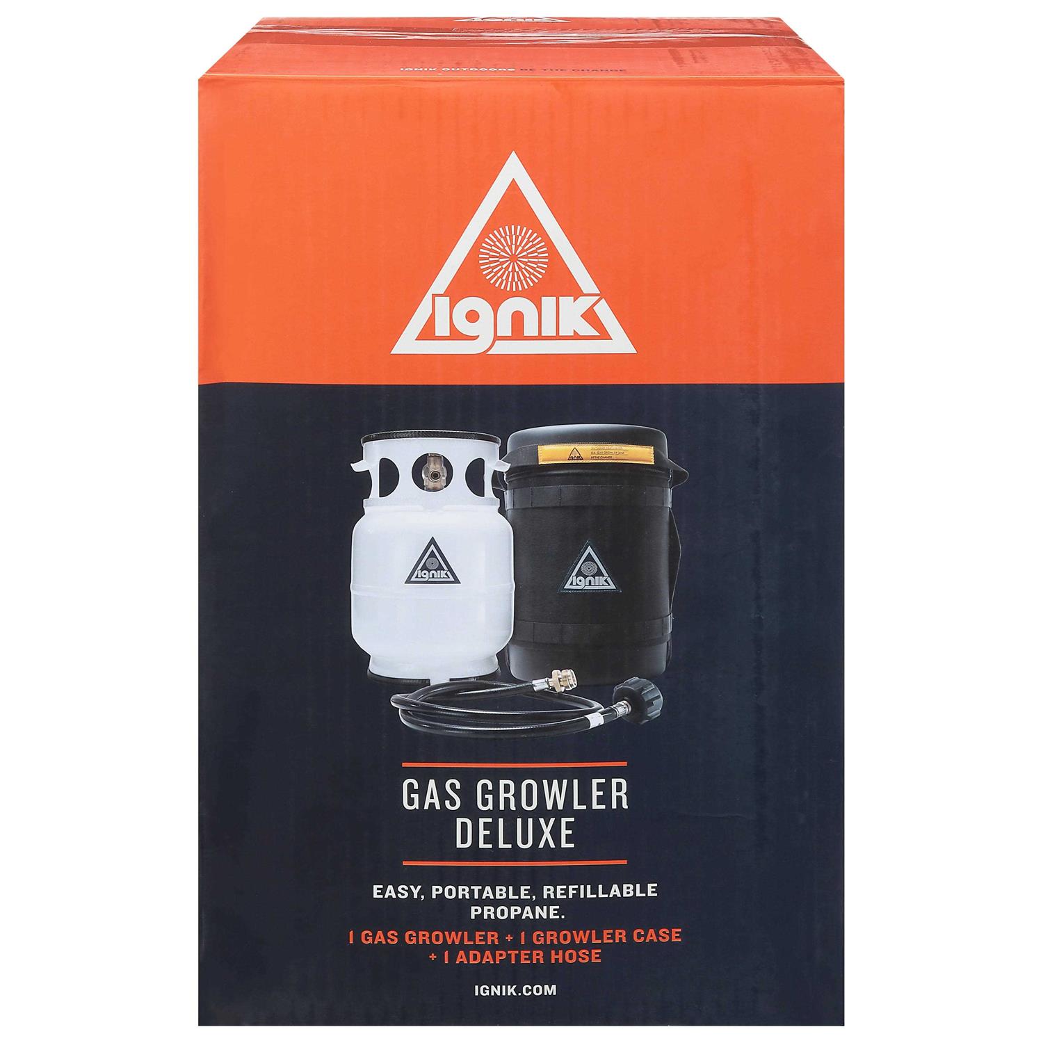 Ignik Gas Growler Carry Case and Hose Kit for 5-Pound Refillable Propane Tank - Zenithce