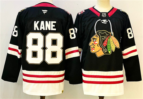 Chicago Blackhawks #88 Patrick Kane Black Stitched Jersey - Zenithce