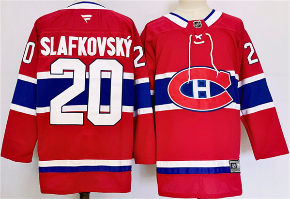 Montreal Canadiens #20 Juraj Slafkovsky Red 2024-25 Stitched Jersey - Zenithce