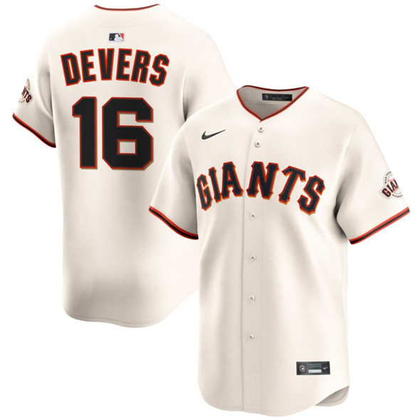 San Francisco Giants #16 Rafael Devers Cream 2024 Home Limited Stitched Jersey - Zenithce