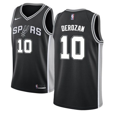 San Antonio Spurs #10 DeMar DeRozan Black Swingman Icon Edition Jersey - Zenithce