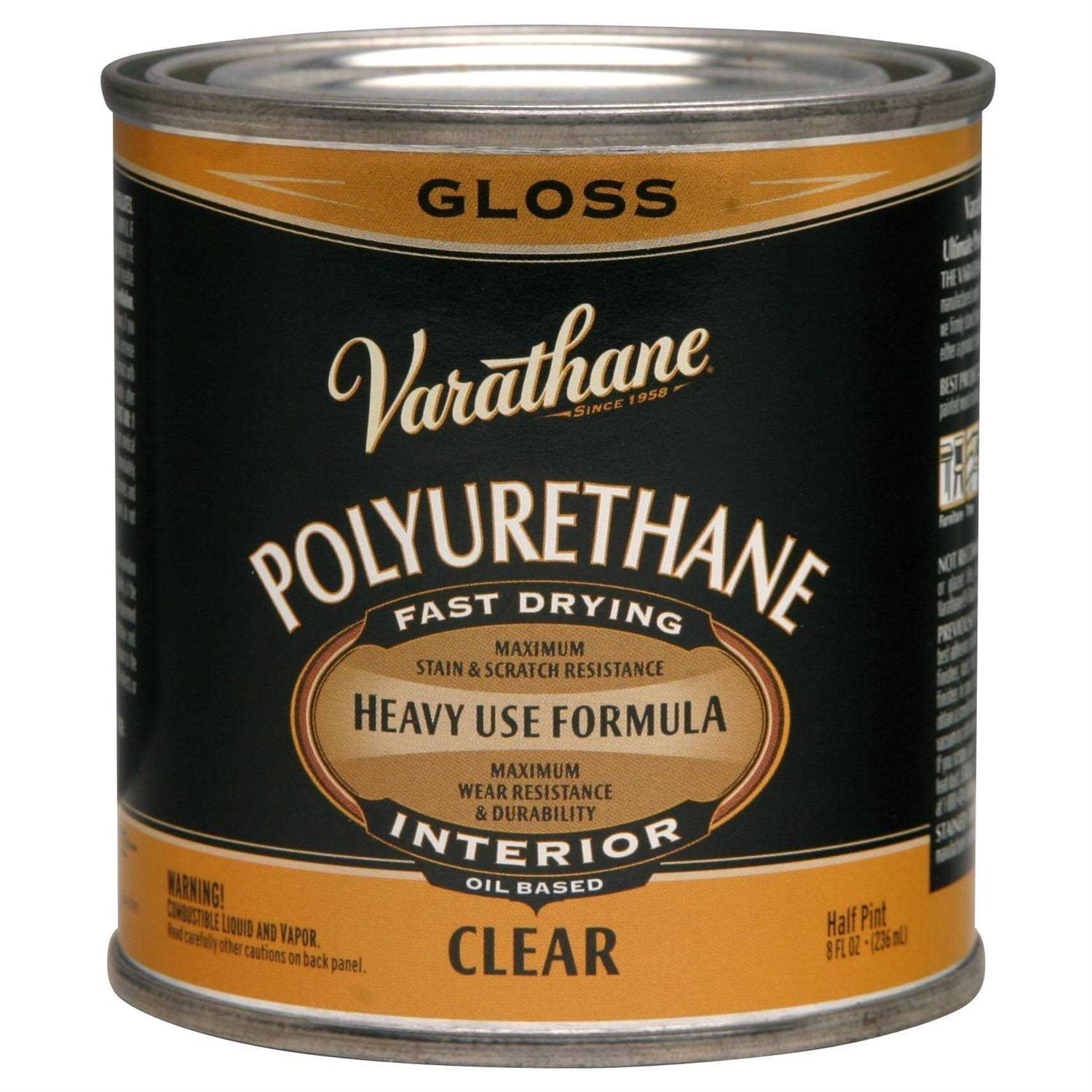 Varathane 8 oz. Clear Semi-Gloss Oil-Based Interior Polyurethane - Zenithce