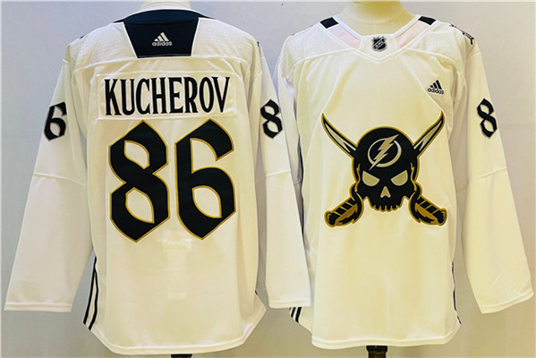 Tampa Bay Lightning #86 Nikita Kucherov White Stitched Jersey - Zenithce