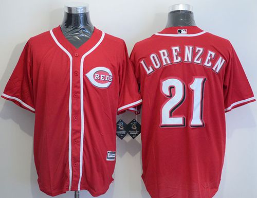Reds #21 Michael Lorenzen Red New Cool Base Stitched Jersey - Zenithce