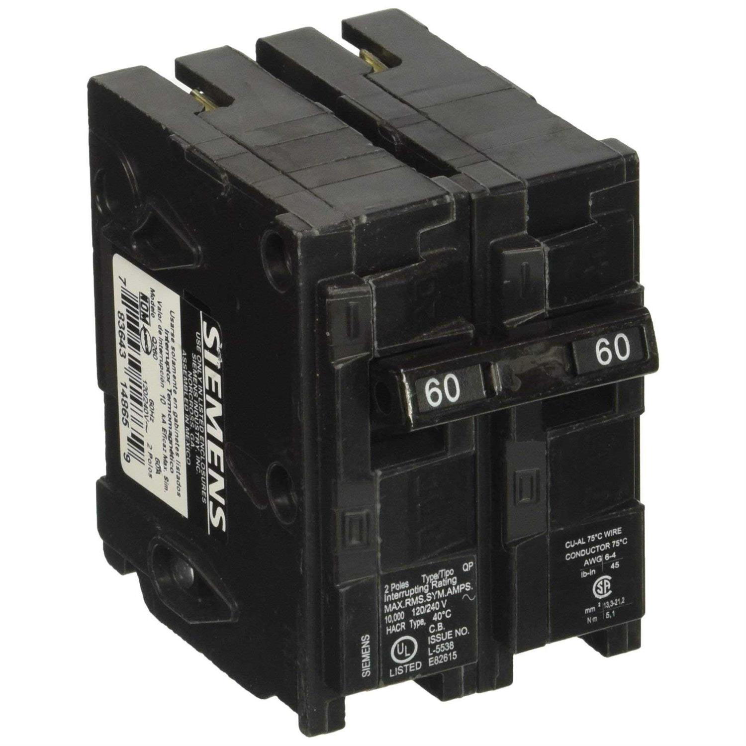 Siemens Q24040CT2 2 Pole Circuit Breaker - Zenithce