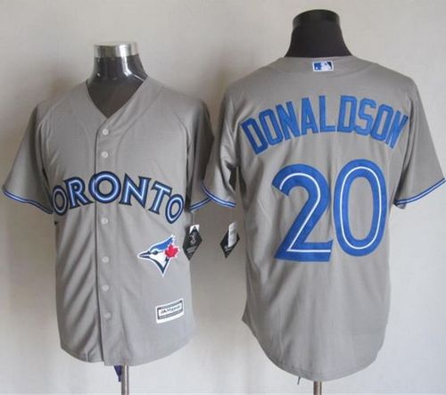 Blue Jays #20 Josh Donaldson Grey New Cool Base Stitched Jersey - Zenithce