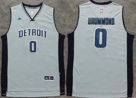 Detroit Pistons #0 Andre Drummond Revolution 30 Swingman New Gray Jersey - Zenithce