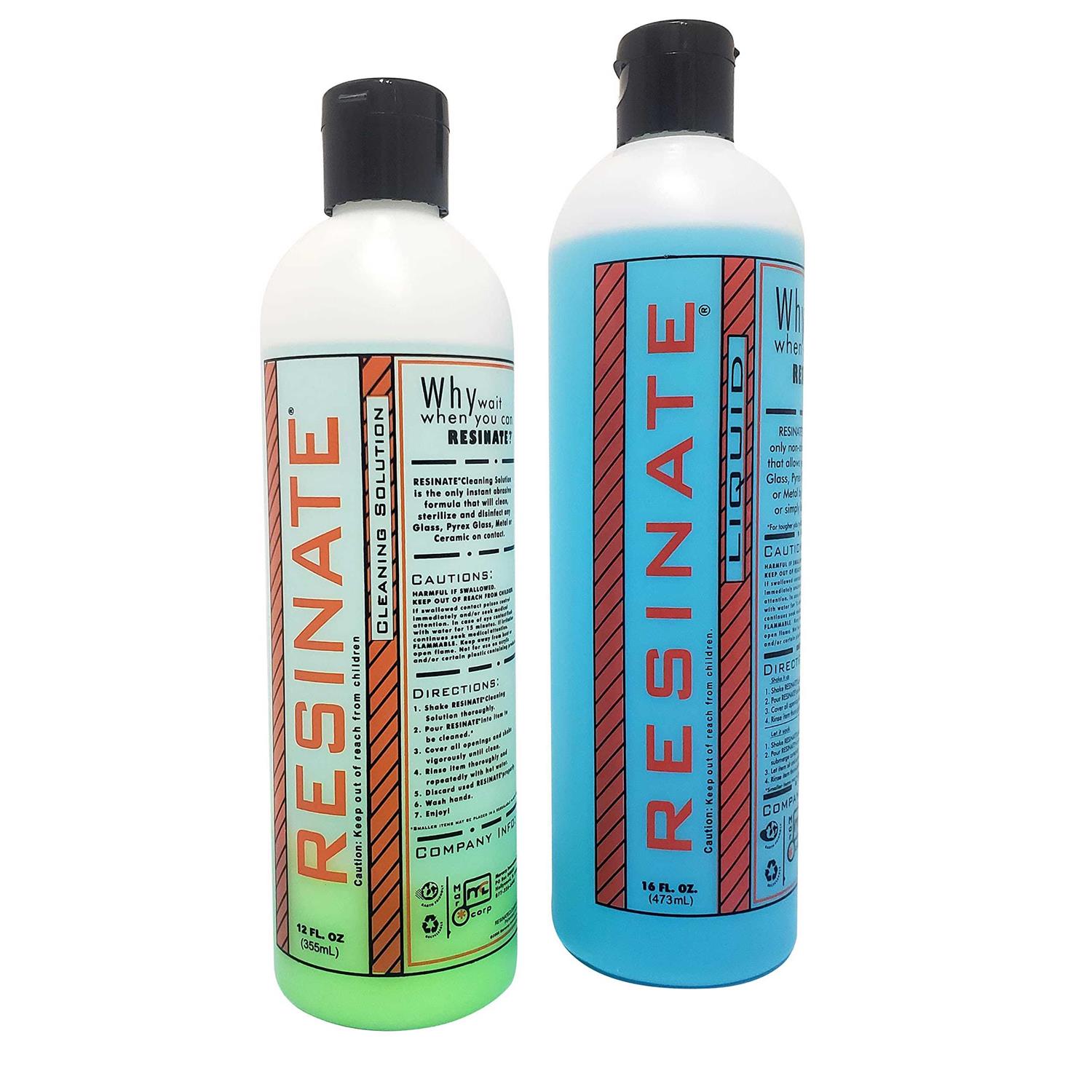 Resinate Green Cleaning Solution Glass Pyrex Metal Ceramic Disinfect Clean - Zenithce