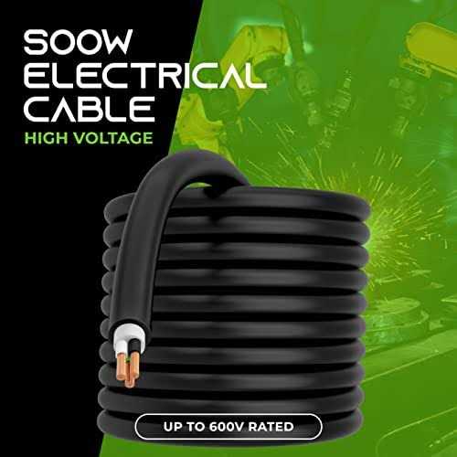 Gearit AWG Portable Power Cable Soow 600v Gauge Electric Wire for Motor Leads - Zenithce