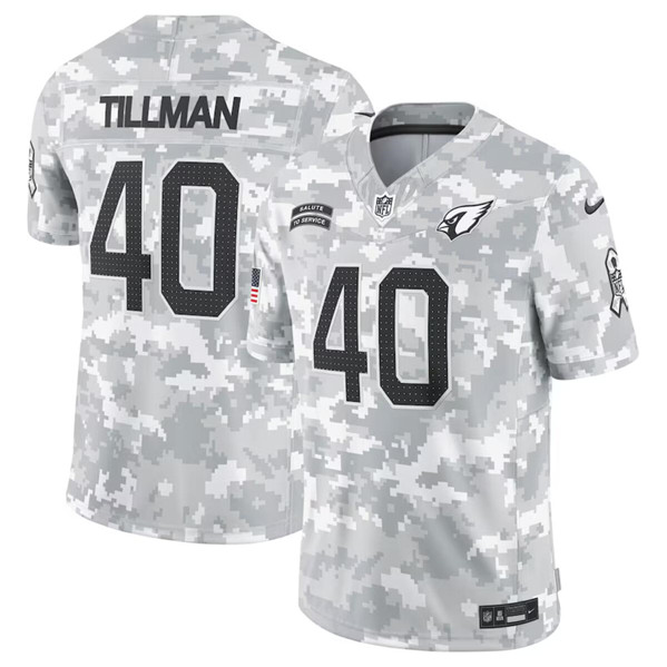 Arizona Cardinals #40 Pat Tillman Arctic Camo 2024 F.U.S.E. Salute To Service Limited Stitched Jersey - Zenithce