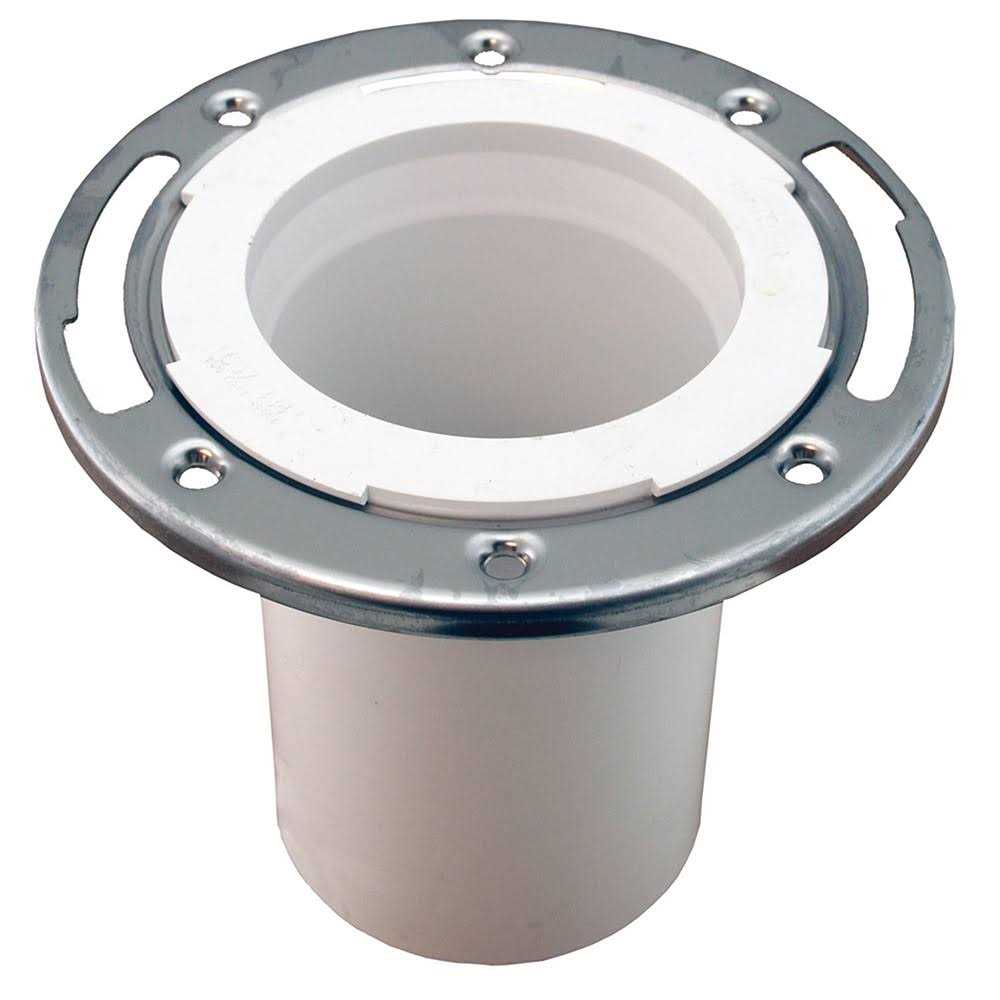 Jones Stephens C57236 3 X 6 PVC Closet Flange With Stainless Steel - Zenithce