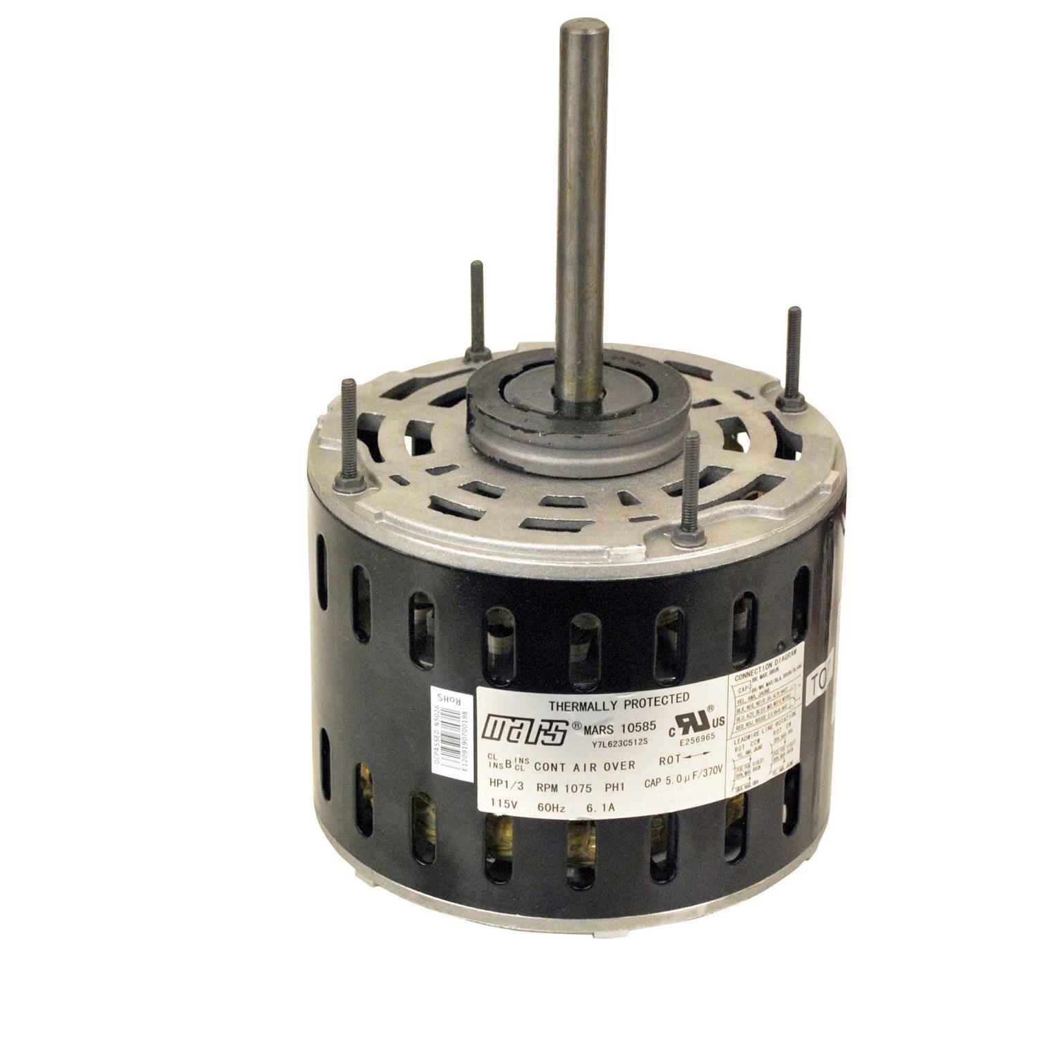 Mars Motors & Armatures 10585 1/3 hp 115V Direct Drive Blower Motor - Zenithce