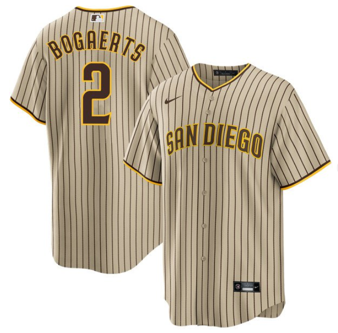 San Diego Padres #2 Xander Bogaerts Tan Cool Base Stitched Jersey - Zenithce