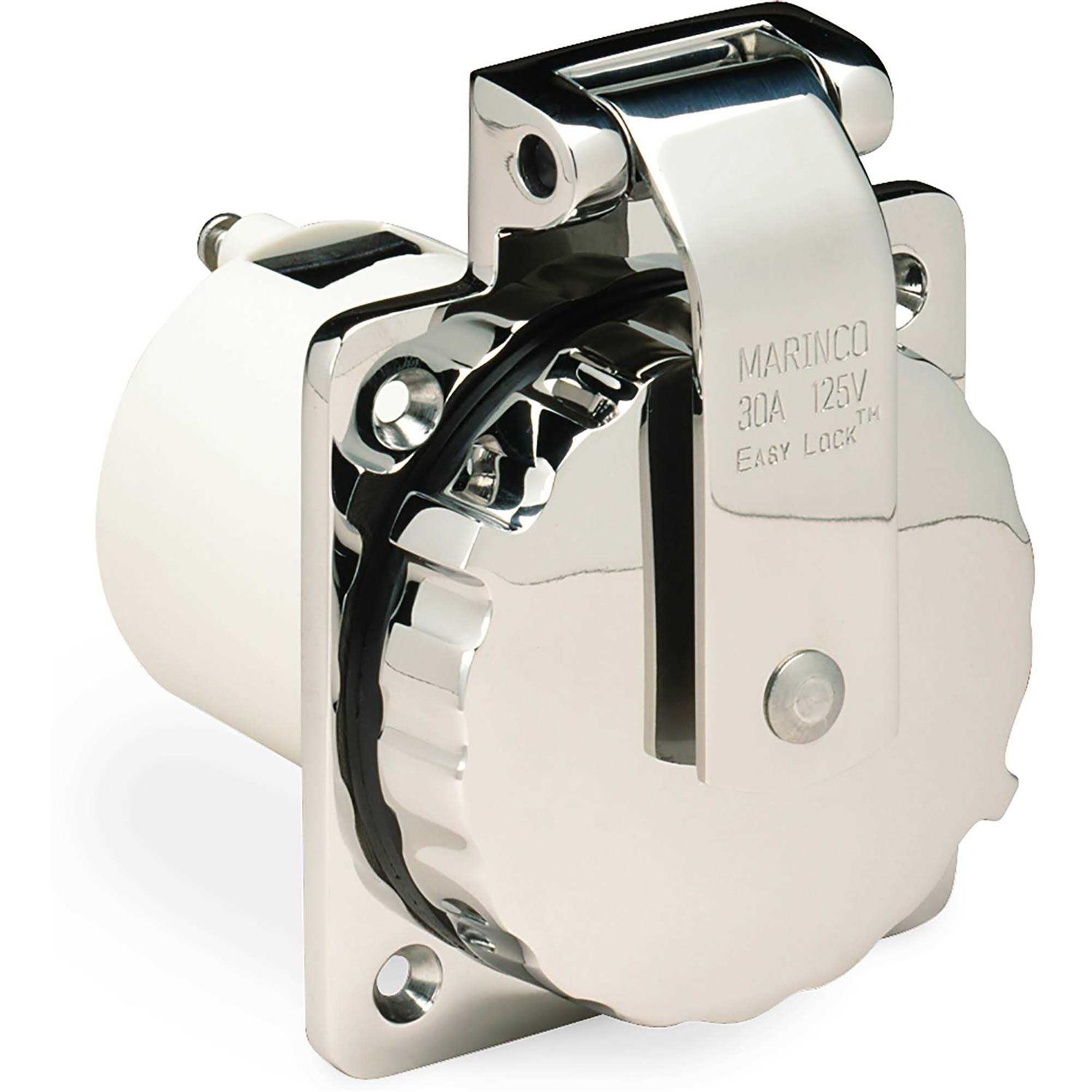 Marinco 301EL-B 30A Power Inlet - Zenithce