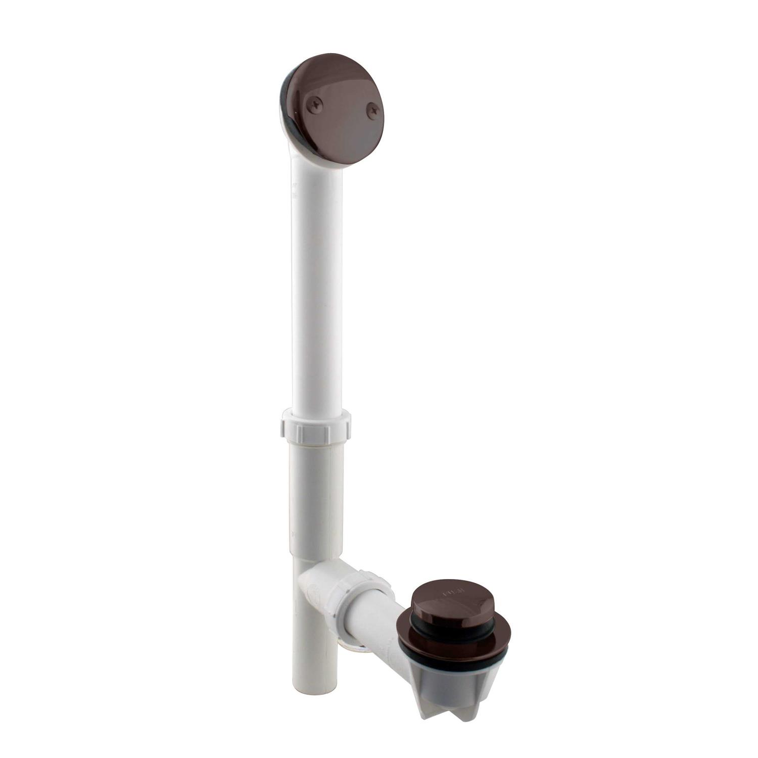 Westbrass 1-1/2 White Tubular Waste Tip-Toe Drain 593244 - Zenithce