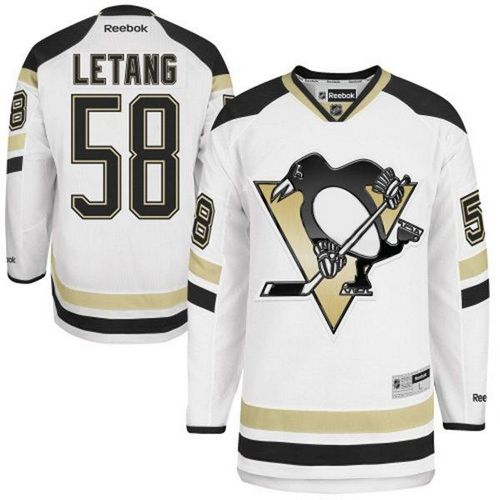 Penguins #58 Kris Letang White 2014 Stadium Series Stitched Jersey - Zenithce