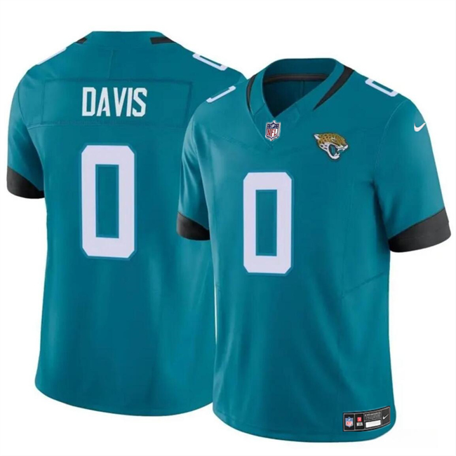 Jacksonville Jaguars #0 Gabe Davis Teal 2023 F.U.S.E Vapor Untouchable Limited Stitched Jersey - Zenithce