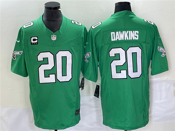 Philadelphia Eagles #20 Brian Dawkins Green 2023 F.U.S.E. With C Patch Vapor Untouchable Stitched Jersey - Zenithce