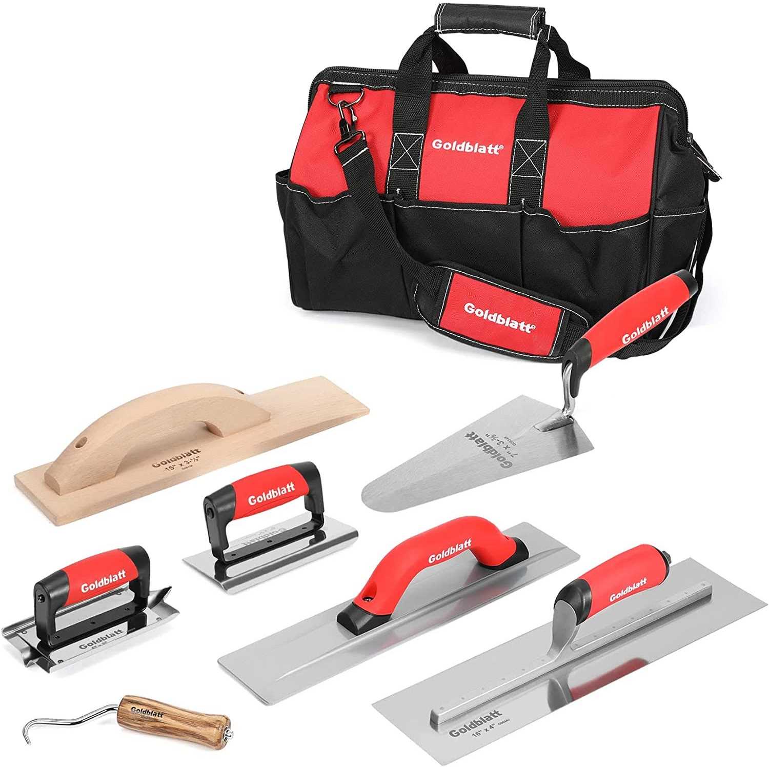 Goldblatt 4 Pieces Tile Grout Masonry Mortar Bag Set Includes 3 Pieces Tear Puncture Resistant Grout Bag & 1 Piece Brick Jointer for Tile - Zenithce