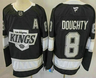 Los Angeles Kings #8 Drew Doughty Black Alternate Authentic Jersey - Zenithce