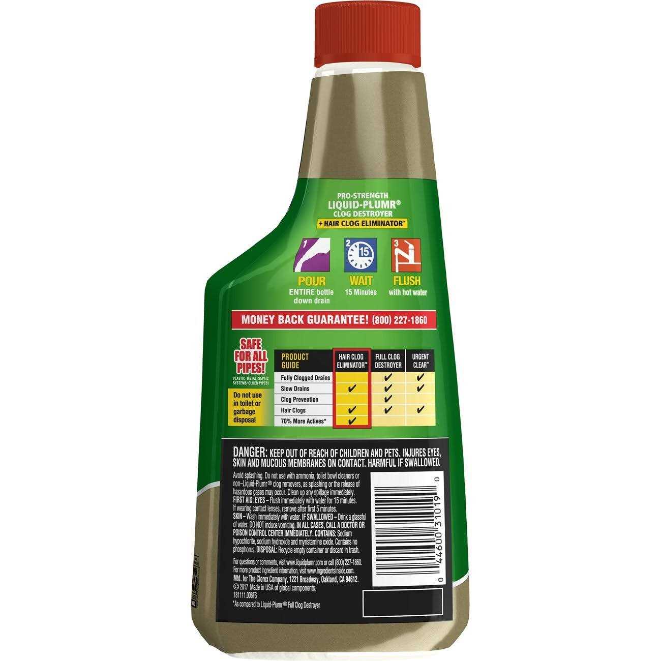 Liquid Plumr Hair Clog Eliminator - Zenithce