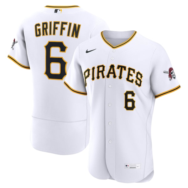 Pittsburgh Pirates #6 Konnor Griffin Nike White Home Authentic Jersey - Zenithce