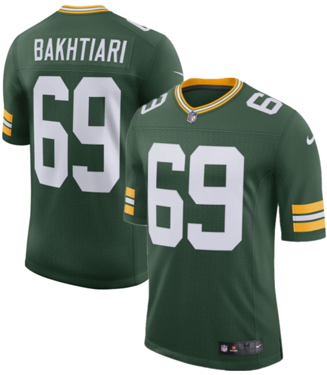 Green Bay Packers #69 David Bakhtiari Green 2025 Vapor Untouchable Limited Stitched Jersey - Zenithce
