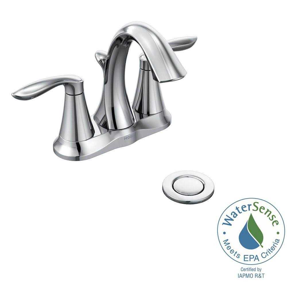 Moen Eva Centerset Two-Handle Bathroom Faucet - Zenithce