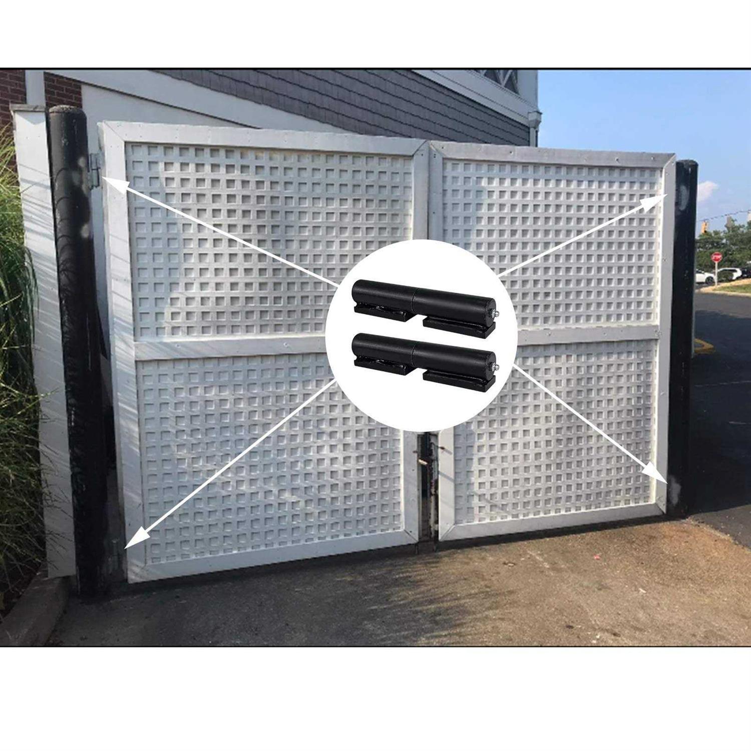 Foozet Gate Hinge 2 Pack Heavy Duty Steel Barrel Hinge Load Capacity for Door Swing Trailer Ramp -Weld On Install - Zenithce