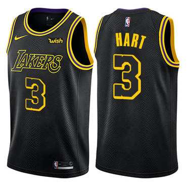 Los Angeles Lakers #3 Josh Hart Black City Edition Authentic Jersey - Zenithce
