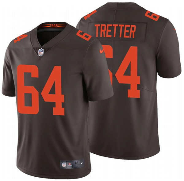Cleveland Browns #64 JC Tretter New Brown Vapor Untouchable Limited Stitched Jersey - Zenithce