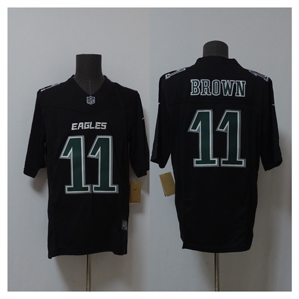 Philadelphia Eagles #11 A.J. Brown Black 2024 F.U.S.E. Vapor Untouchable Limited Football Stitched Jersey - Zenithce