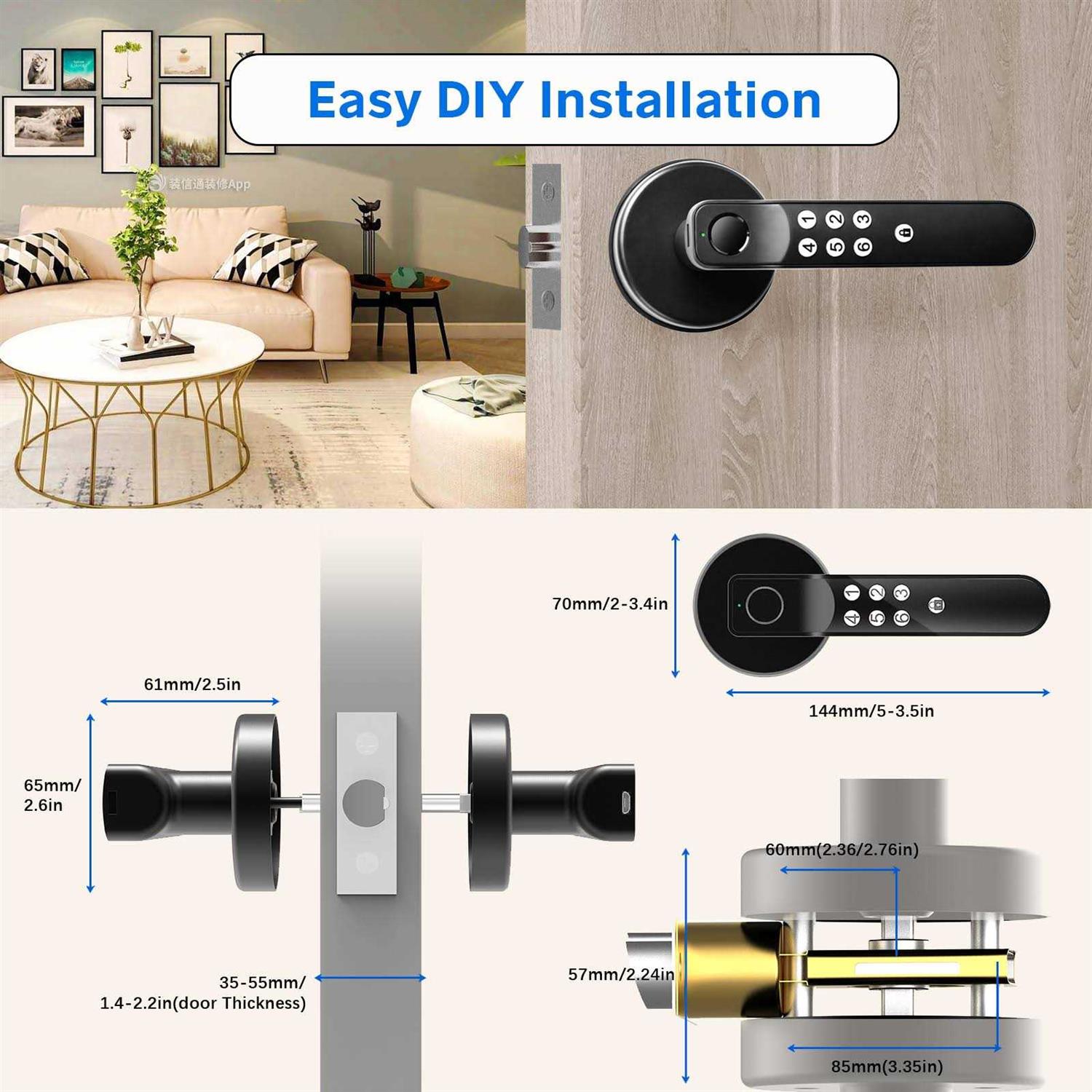 Smart Light Switch, Wifi Smart Double Switch Button, Alexa and Google Home - Zenithce