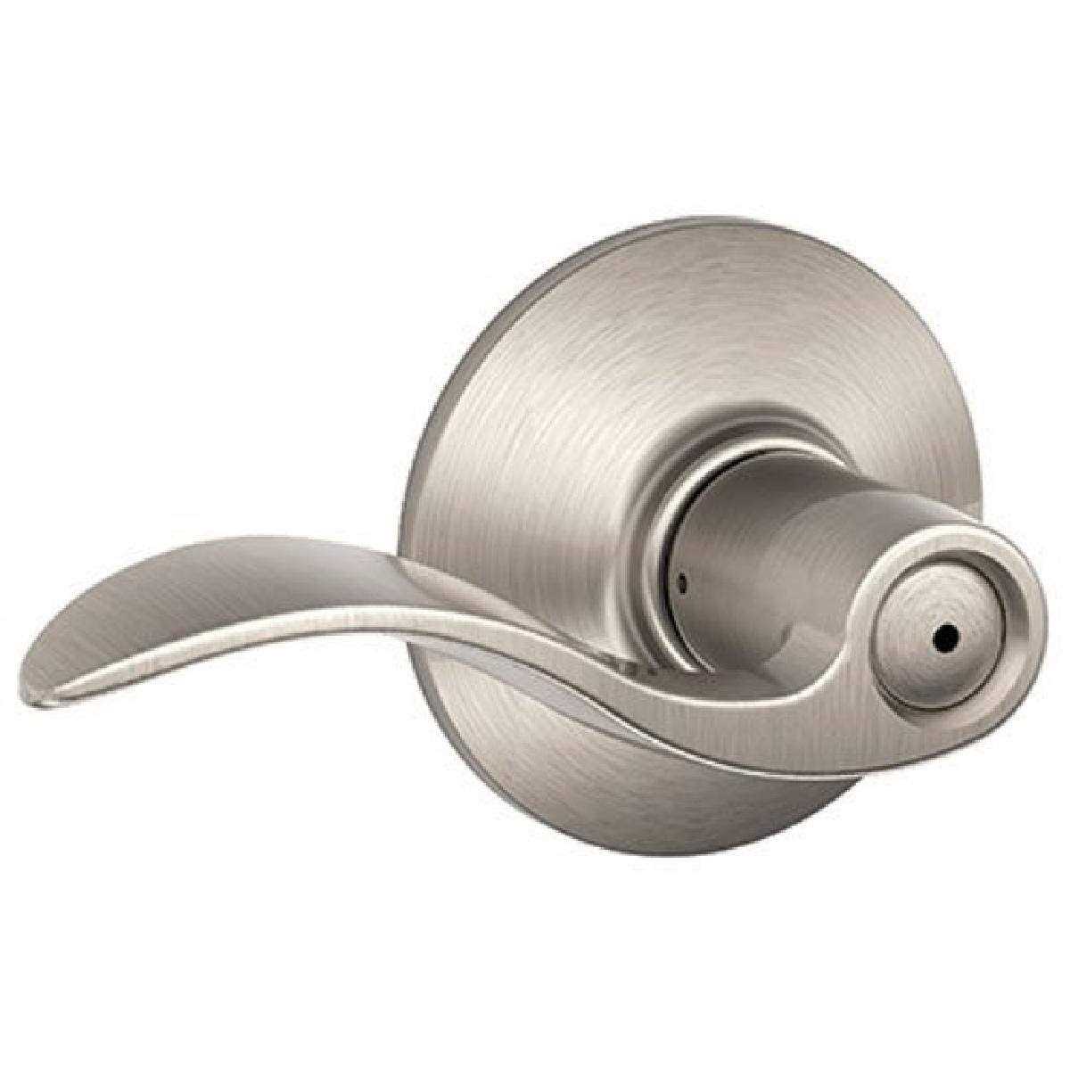 Schlage F40 PLY/ADD Plymouth Privacy Knobset with Addison Decorative Rosette Antique Brass - Zenithce