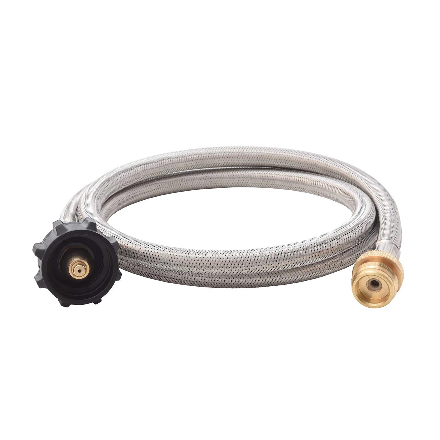 Flame King Steel Braided Hose with Regulator - Zenithce
