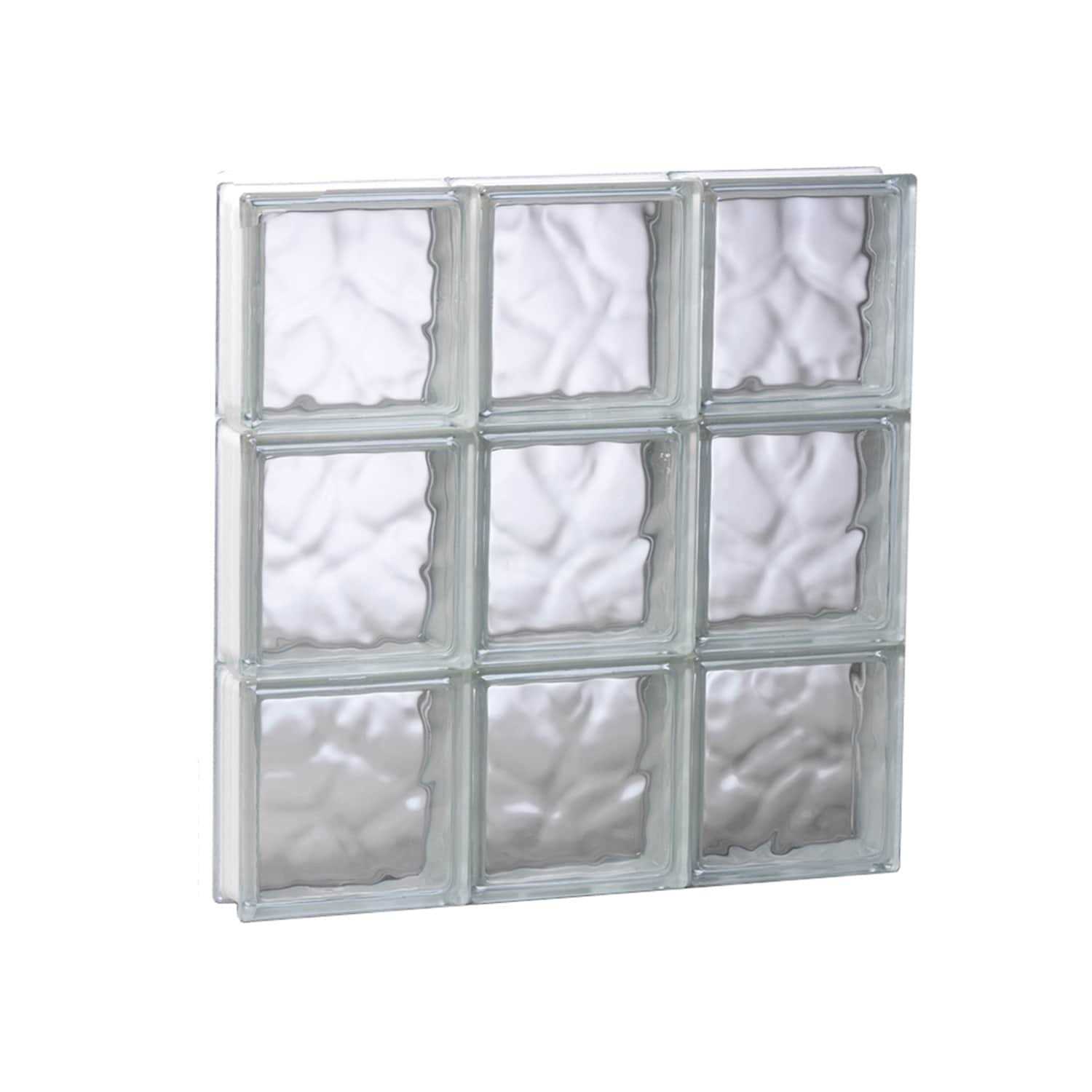 REDI2SET Pattern Frameless Replacement Glass Block Window - Zenithce